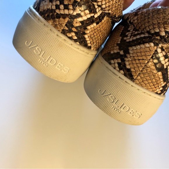 * J/Slides Snakeskin Print Unisex Slip-on Women’s size 8 Sneakers - Picture 6 of 9